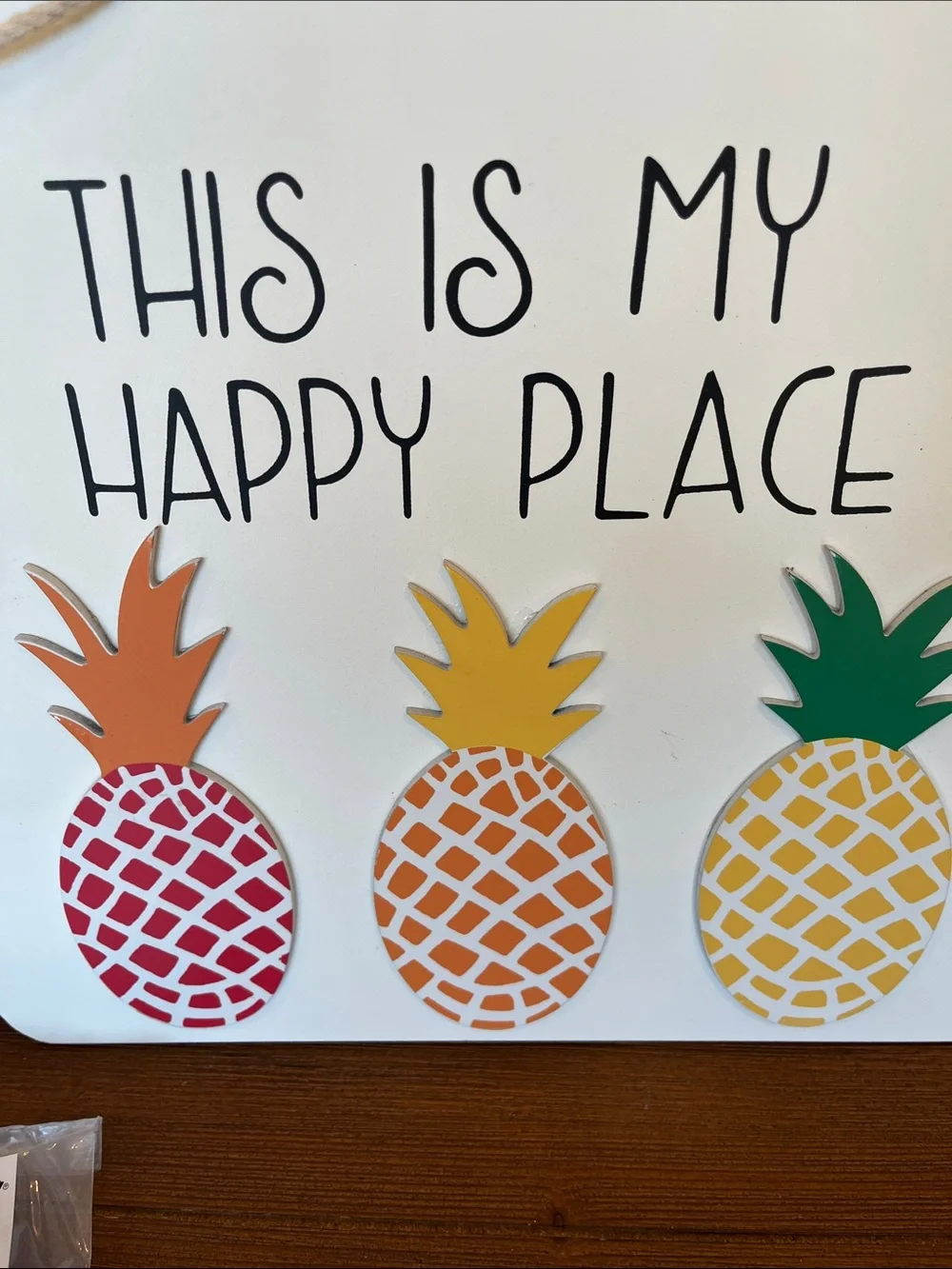 NWT This Is My Happy Place Pineapple Wall Signs plus Banner